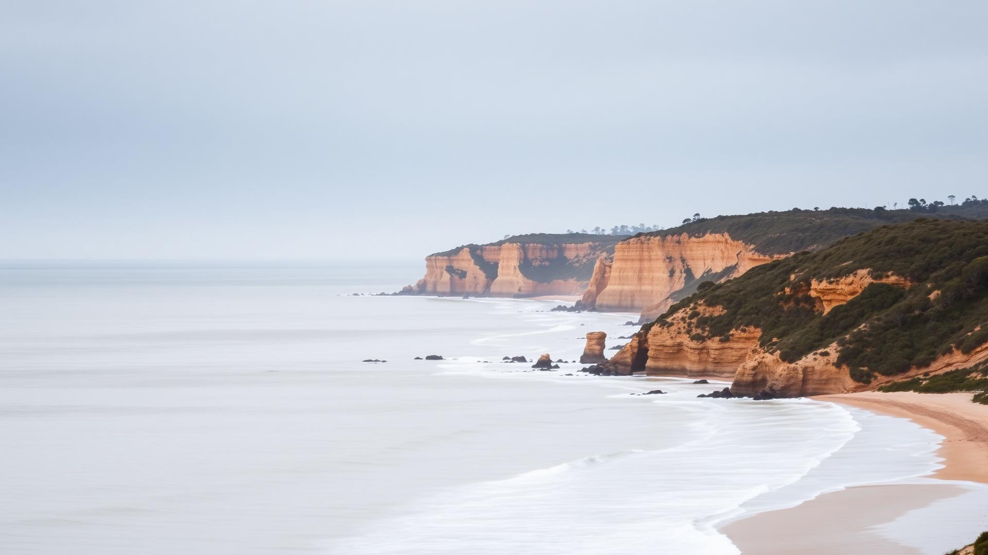 Mornington Peninsula coastline before sunrise